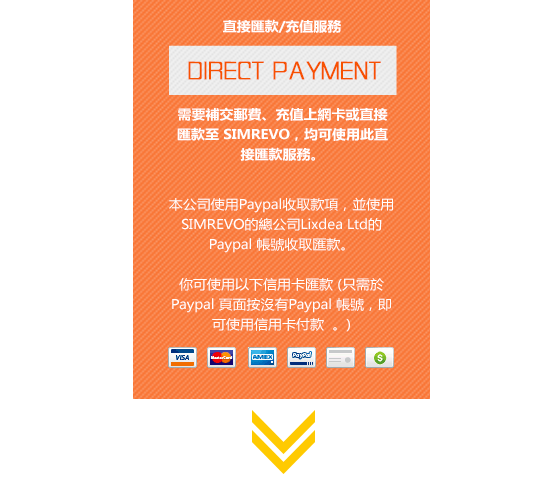 SIMREVO Direct Payment